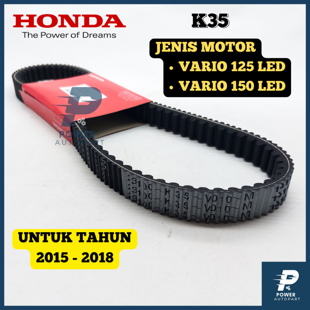 Original Vanbelt V-Belt K35 Honda Vario 150 Led Honda Vario 125 Led Kualitas Original - K35