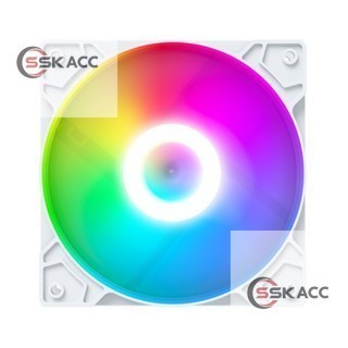 Fan Casing RGB 12cm White / Kipas Kesing Cpu PC Komputer Putih