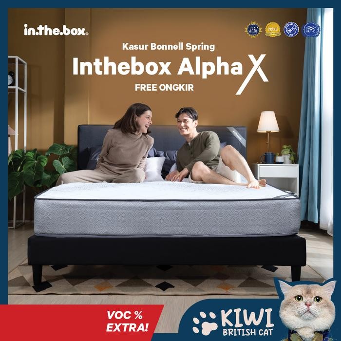 [Free Bantal] INTHEBOX ALPHA X - Kasur Springbed - Ukuran kasur 90x200, 100x200, 120x200, 140x200, 1
