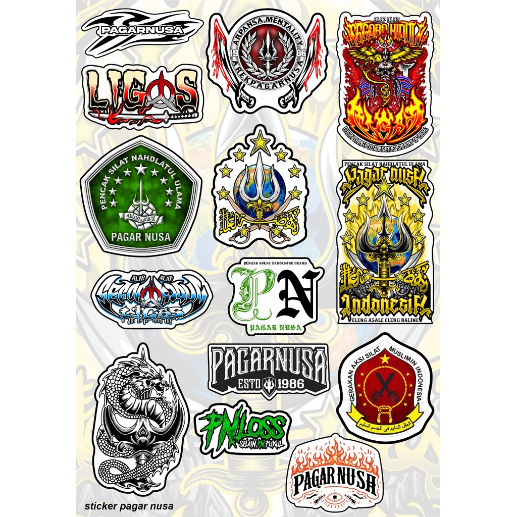 

Stiker Variasi Paket Isi 14 Pcs Stiker Pagar Nusa By Dhasing Fashion