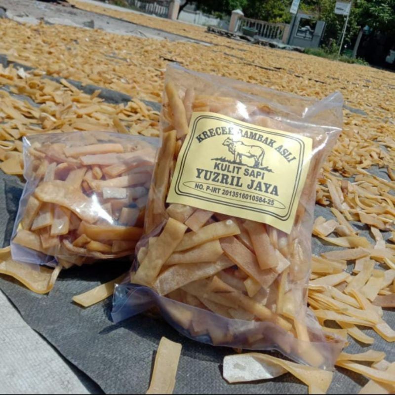 

KRECEK RAMBAK KULIT SAPI "YUZRIL JAYA" BENTUK POTONGAN STIK LEBAR