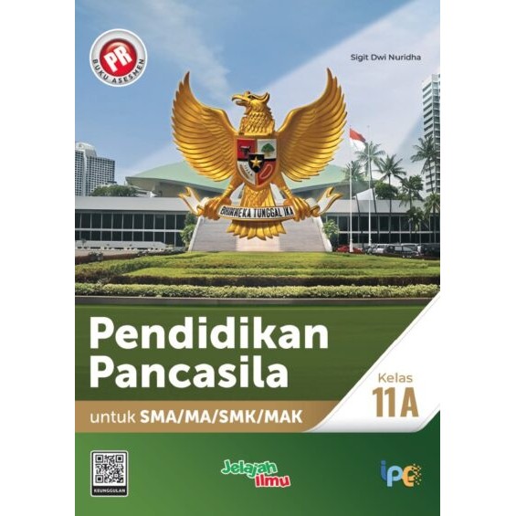 Buku Pr/Lks PPKN  Kurmer SMA/MA Kelas 11/XI Semester 1  Intan pariwara Tahun 2025