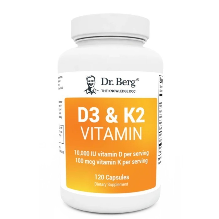 Dr Berg vitamin D3 K2 10,000iu Jaminan Original USA KETO / KETOGENIC