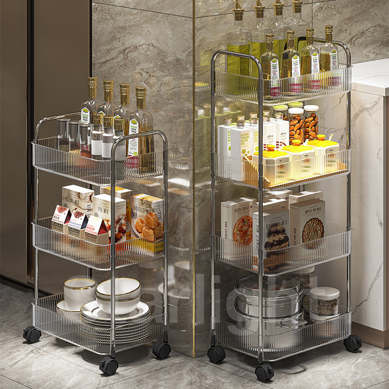 

Starlight Rak Troli Susun Serbaguna Rak Dapur Kamar Mandi Tempat Penyimpanan Multifungsi HRK515