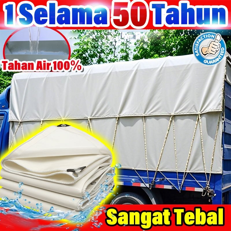 【Tahan Lama Selama 20 Tahun】kain tenda putih terpal tenda terpal anti air dan panas 2×2 2x4 2×6 3x4 