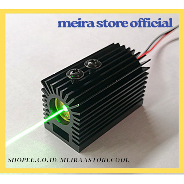 532nm 50mw Dot Green Light Laser Diode Module 45x27x22mm With Heatsink