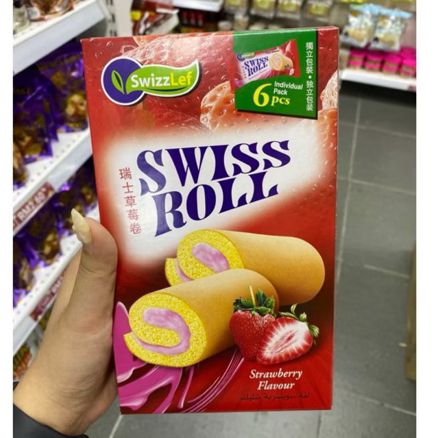 

swiss roll / kek gulung isi 6 pcs 108g / swissroll