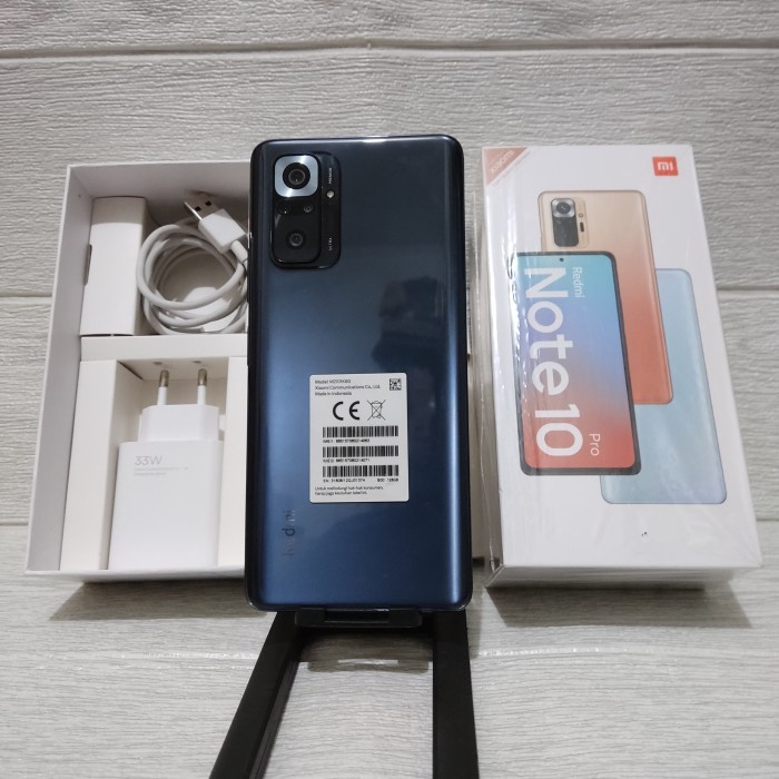 Xiaomi Redmi Note 10 Pro Ram 8/128 GB Fullset Second Seken Bekas Murah Original Ex Garansi Resmi PAL