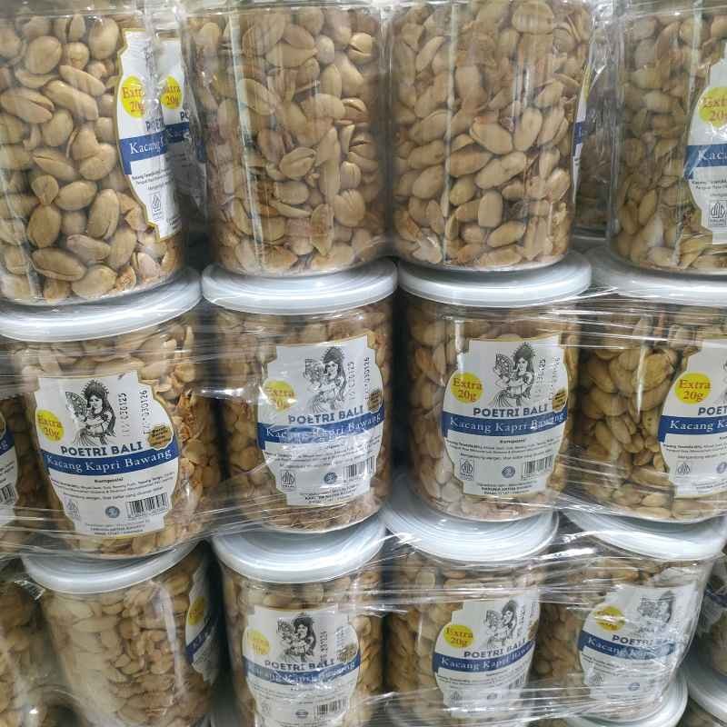 

Kacang Kapri Bawang Putri Poetri Bali Toples 300gr + 20gr (1 Toples)