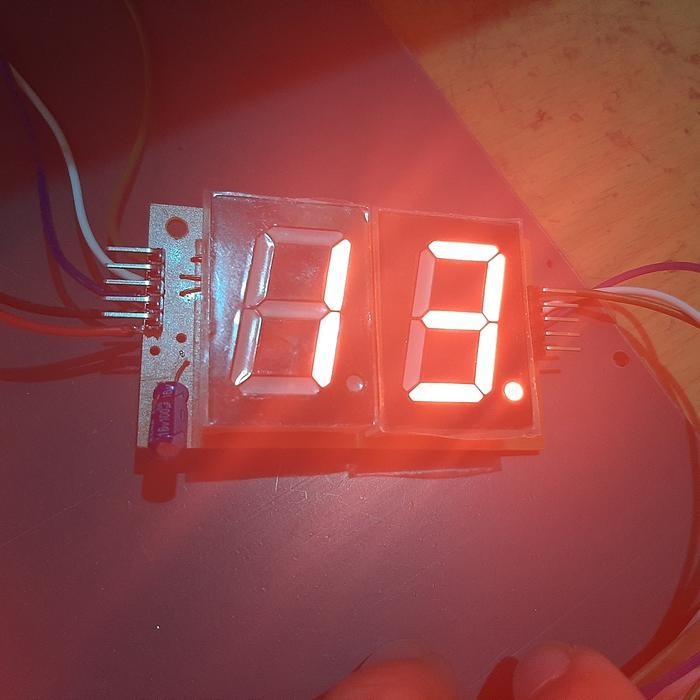 Part PCB smd 74HC595 74HC 595 seven segment 1 inchi 2 digit C Anoda