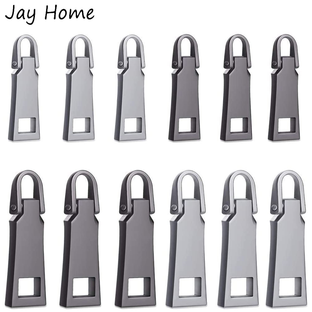 10Pcs Metal Zipper Pull Tab Replacement Clothes Jacket Zipper Pull Luggage Suitcase Zipper Pull Card