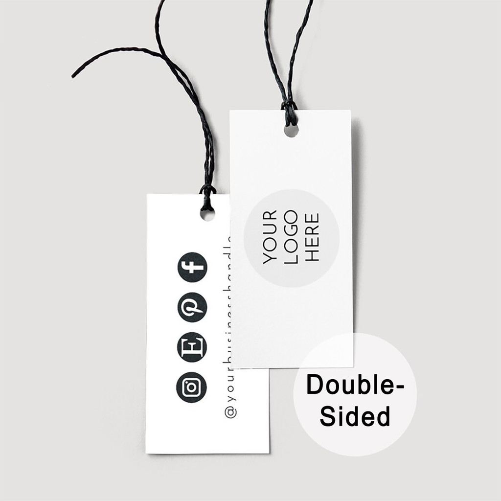 

Custom 50-500PCS Paper Hang Tags with Strings, Personalized Kraft Gift Jewelry Clothing Price Labels Tags, Multipurpose Tags