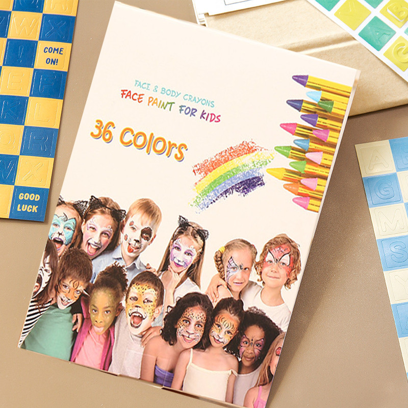 

28/36 Warna Set Wajah Body Paint Crayon Face Painting Anak Kid Crayon Kid Kids Stick Set Face Painting Anak Make Up