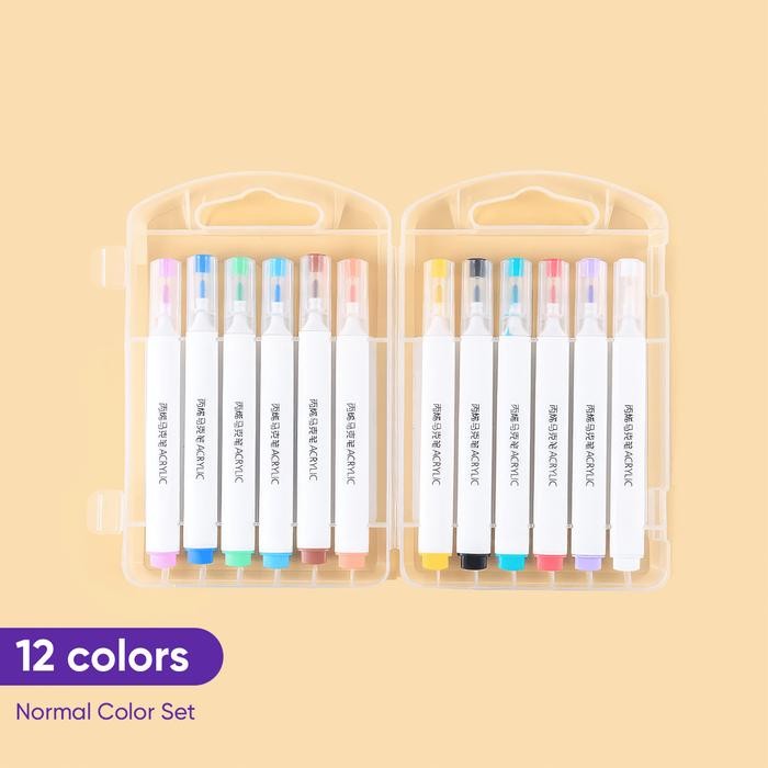 

Giorgione Acrylic Markers Set Spidol 12/24/36/48 Warnas G-AM-BS - 12 Warnas