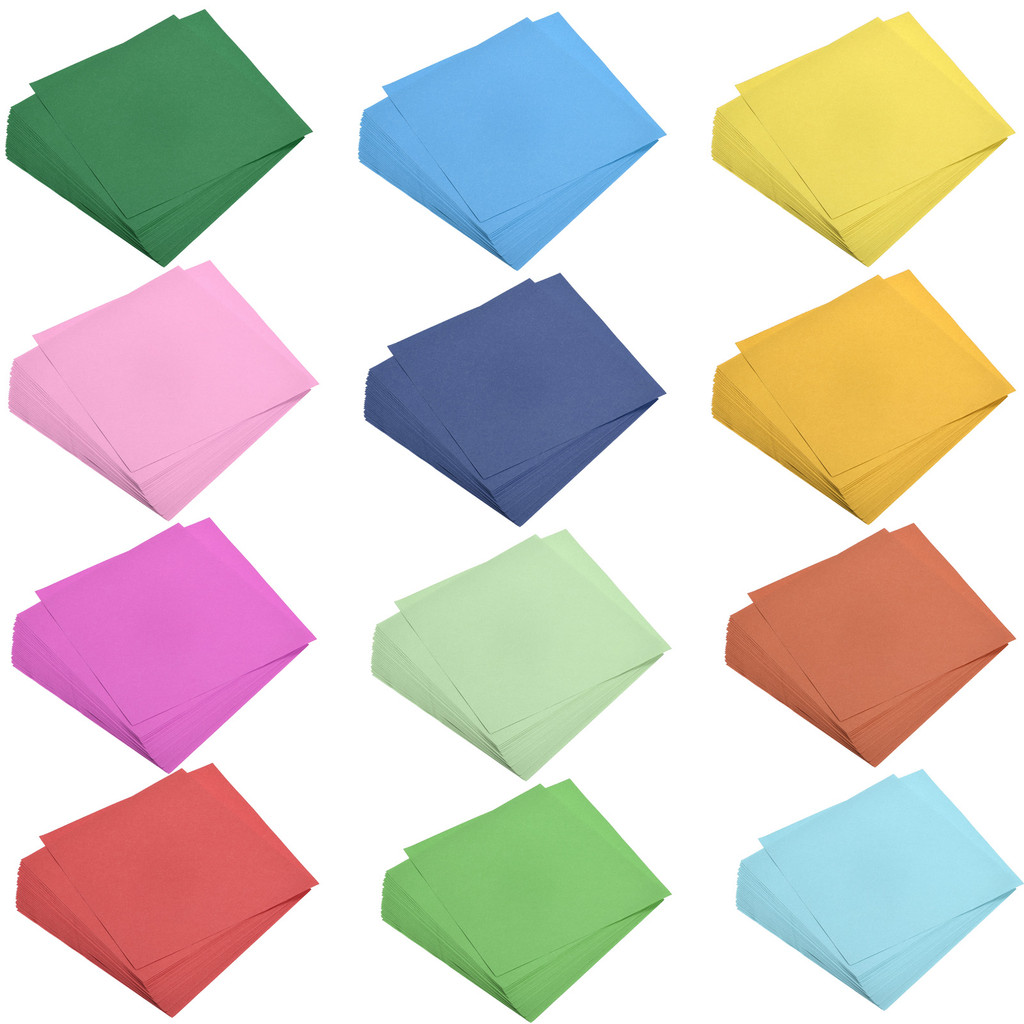 

100 Sheets Origami Paper 15x15cm Double Sided Square Folding Papers for Art Craft Project Gifts Scrapbooking Decor DIY Handmade