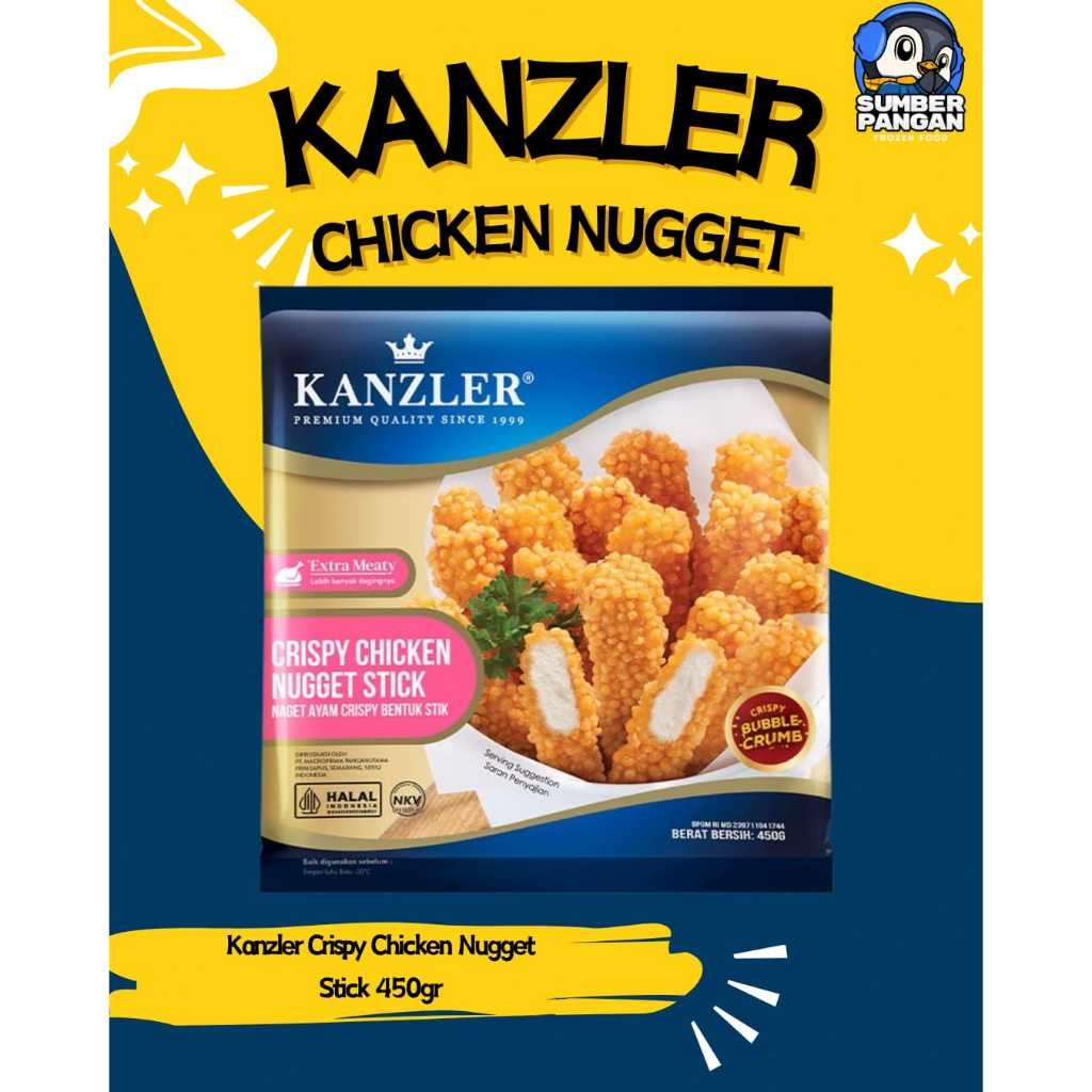 

KANZLER CRISPY CHICKEN NUGGET STICKS 450 GR