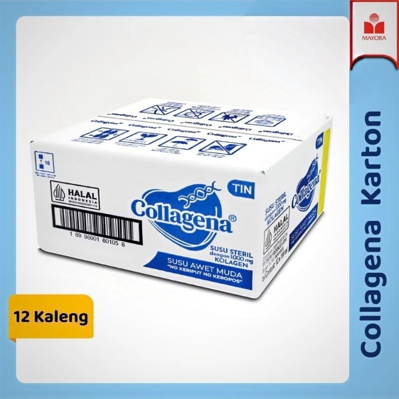 

[1 karton isi 12×189ml] Collagena susu steril dengan 1000mg kolagen susu awet muda " No keriput No keropos