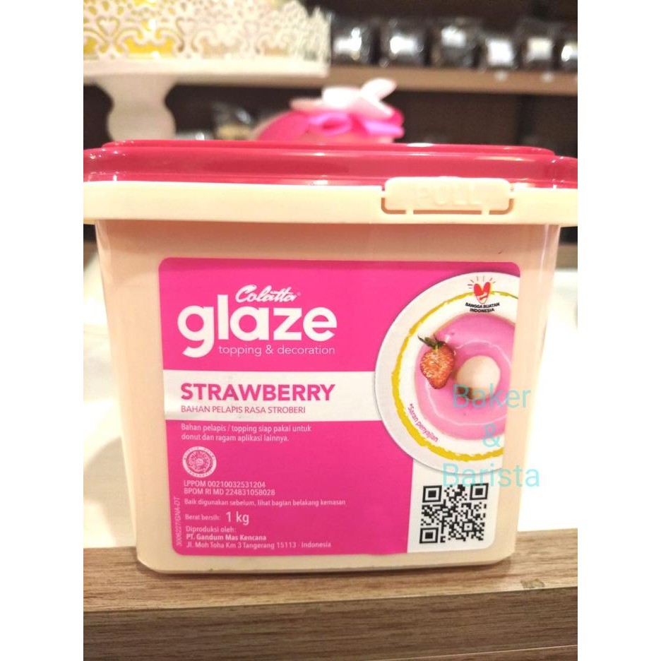 

Promo colatta glaze 1kg collata topping roti kue donat selai pelapis rasa - Glaze DarkChoco