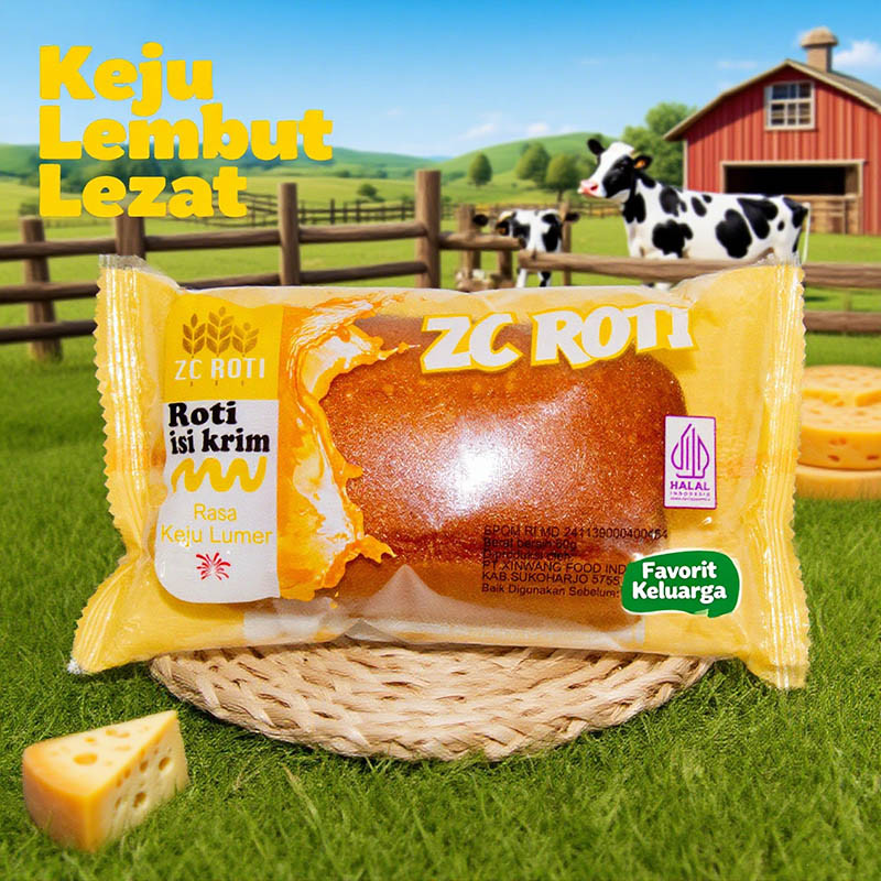

ZC Roti Isi Krim Susu/Keju/Bluberry – Roti Halal dengan Isian Krim Lezat, Enak & Sehat*12