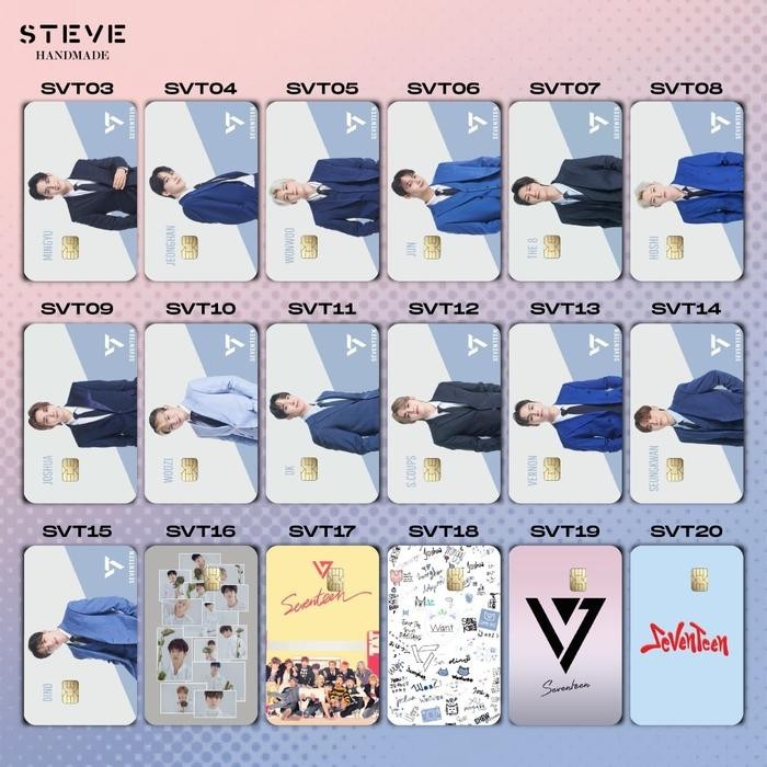 

Custom Seventeen Design 11-20 Edition Custom Kartu UV Print I Kartu Etoll