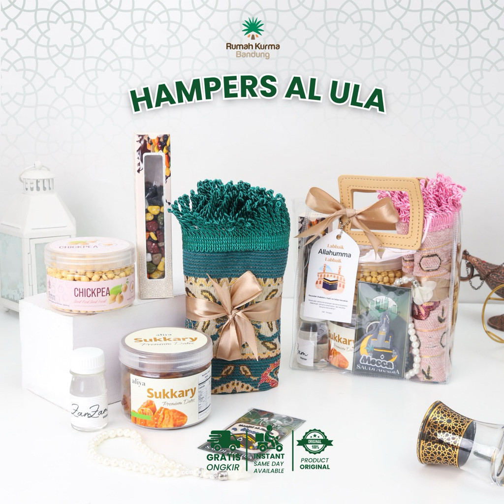 

Paket Al Ula Tas Mika PVC Hampers Sajadah Oleh Oleh Haji Umroh