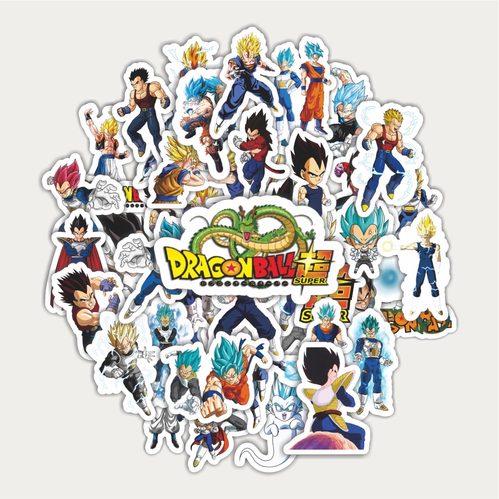 

Sticker Pack Stiker Anime Series Dragon Ball Character Prince Vegeta V3 Dekorasi Lucu Kreatif untuk Notebook, Skateboard, H