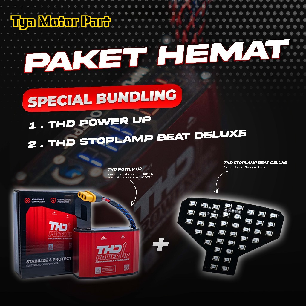 Paket Hemat Bundling Power Up Motor + Stoplamp Running Beat Deluxe Beat Street Beat Eco Beat cbs 202