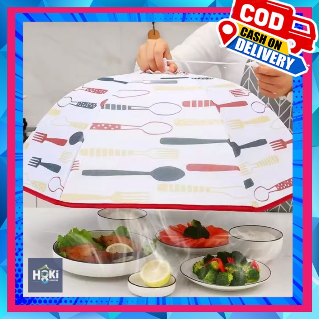 FLASHSALE Tudung Saji Lipat JUMBO Tahan Panas Penutup Makanan Tudung Saji Alumunium Foil