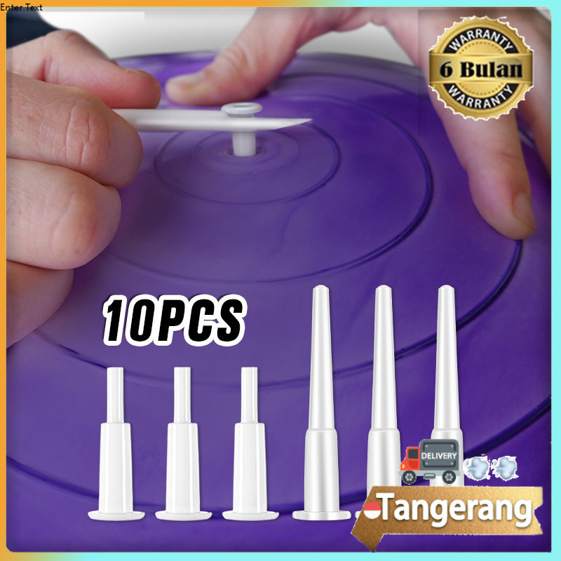 10pcs 3,7cm/5cm Pentil Penutup Bola Gym Ball Putih Universal Plastik Gymball