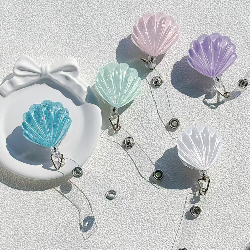 

2/5pcs Retractable Badge Reel with Clip ID Lanyard Name Tag Card Holder for Doctors Nurses Office Supplies