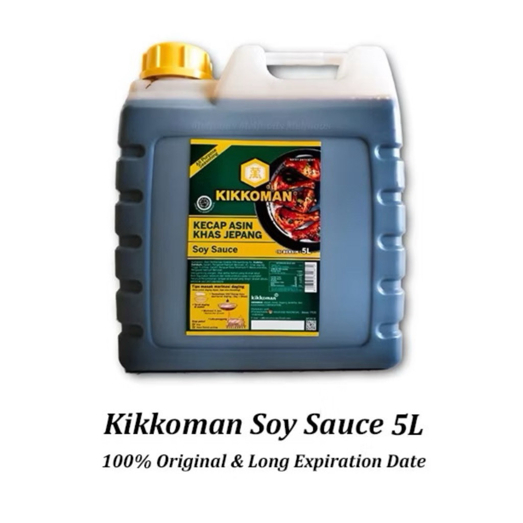 

[TERMURAH] Kikkoman Kecap Asin Jepang 5 Liter - Soy Sauce Halal | Rasa Autentik & Original