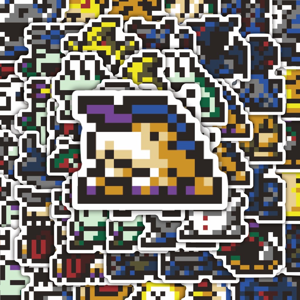 

100PCS Lucu Stiker Pixel Digimon V17 Stiker Aesthetic Stiker Anti Air Stikers Berperekat Waterproof sticker decal buat Motor Helm Buku Journal Koper Casing HP Laptop Botol Minum Hadiah anak