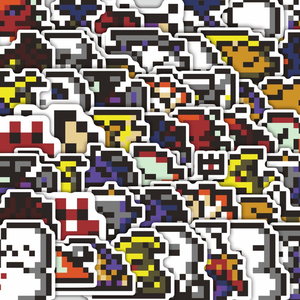 

Stiker Cutting Pack Stiker Pixel Digimon V9 Isi 100Pcs Series Aesthetic Lucu Keren Untuk Koper Bahan Vynil