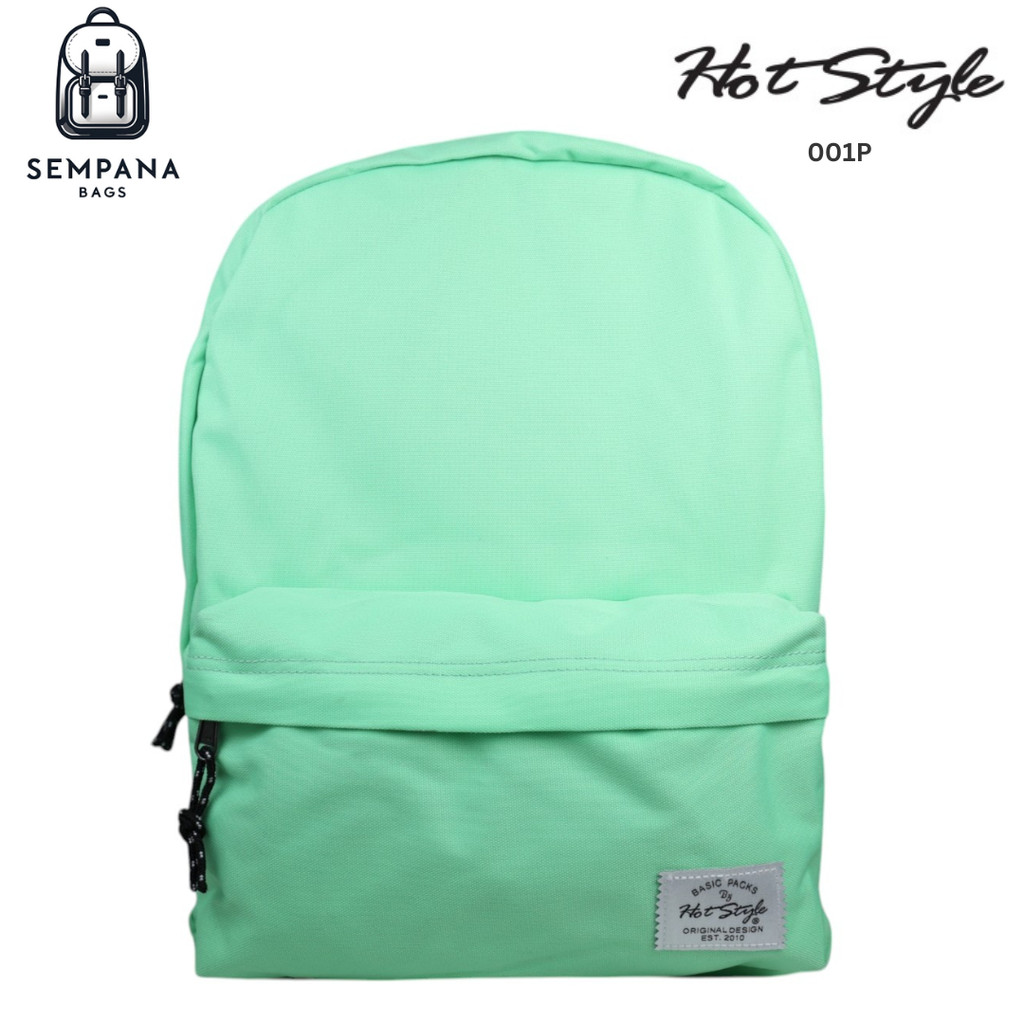 HOTSTYLE 001P Tas Ransel Serbaguna / Multifunction Backpack Unisex Warna Hijau Magic Mint Green Tas 