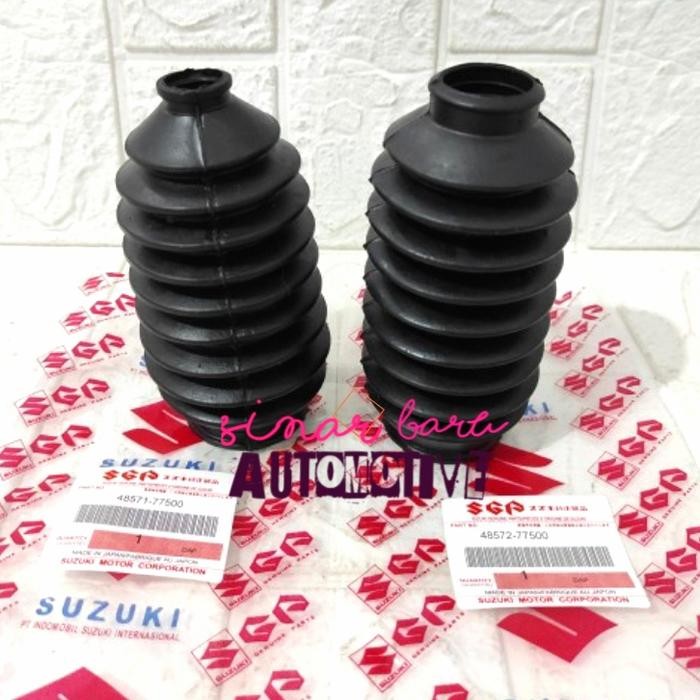 KARET BOOT RACK END LONG STEER SETIR SUZUKI FUTURA T120SS ORI 1PC PART BARU
