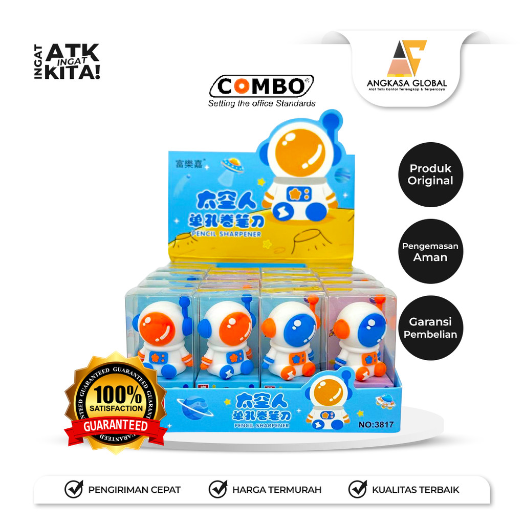 

COMBO RAUTAN TANGAN/ PENCIL SHARPENER ASTRONOT 3817 (1PC)