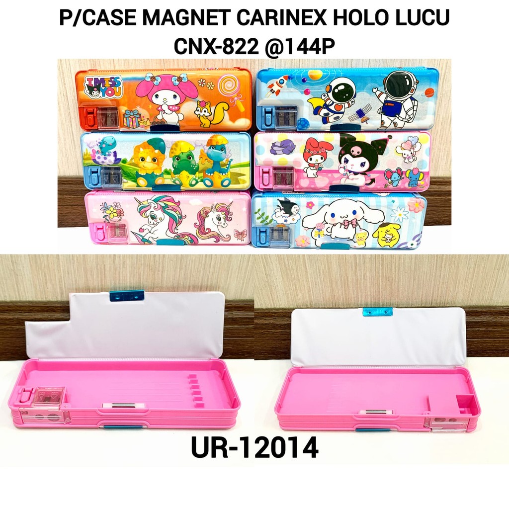 

Kotak Pensil Magnet 2 pintu Kuromi Sanrio/Tempat Pensil Magnet Sanrio CNX-8823