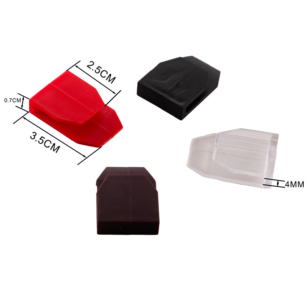 

Universal Cardboard Snap Plastic Card Paper Shelf Fixing U-shaped Gripper U-clip White Black Small Grip