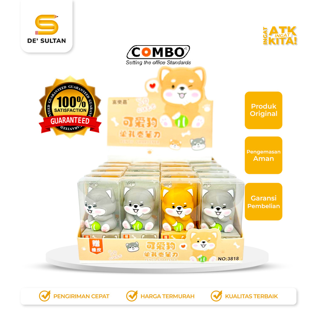 

COMBO RAUTAN TANGAN/ PENCIL SHARPENER DOG 3818 (1PC)