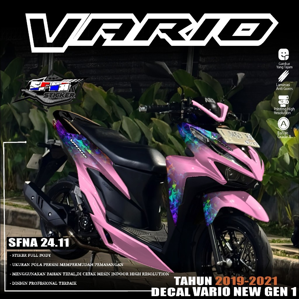 TERBARU Sticker Decal Full body Vario 125/150 New Full Body Sticker Vario 2019-2021 Full Body Sticke