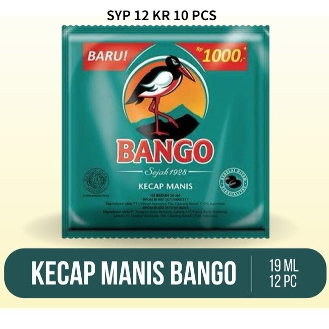 

Kecap manis Bango SYP12KR 10 PCS