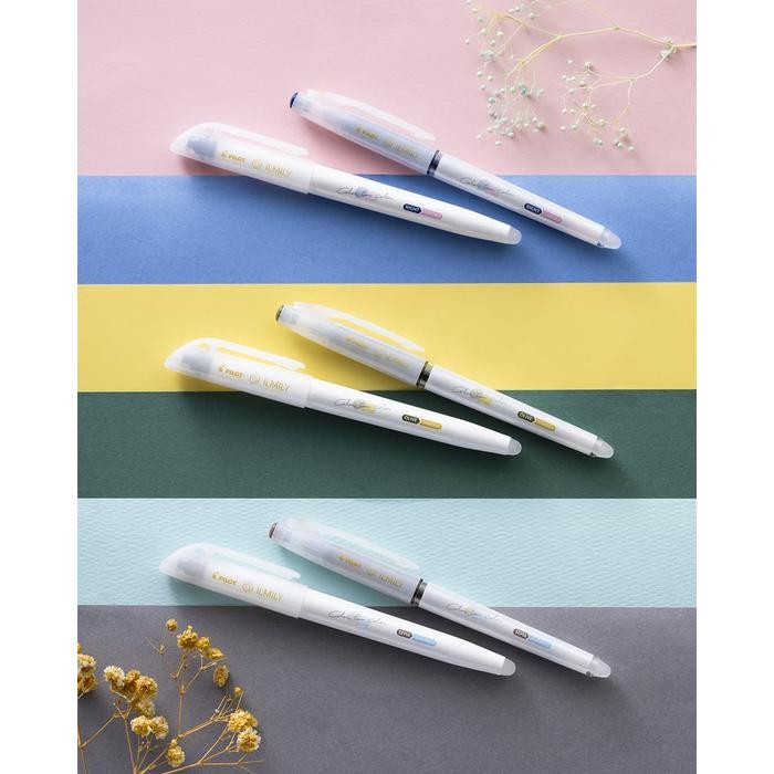 

Pilot ILMILY FriXion Color Changing Two Tone Gel Ink Pen Highlighter 0.4mm Limited Edition - Night Sakura, Gel Pen