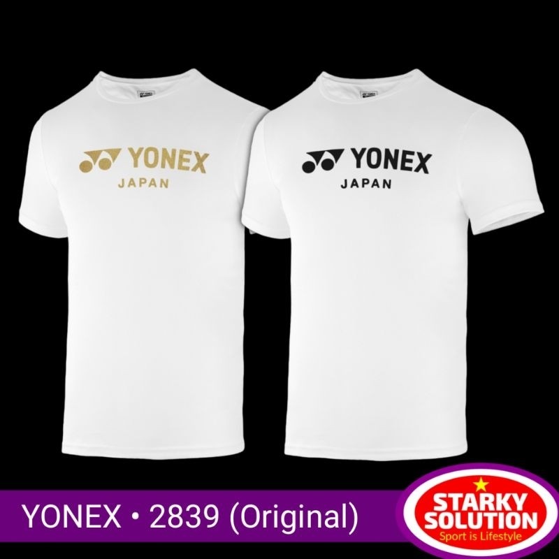 FHIRMAN.CO Kaos Badminton YONEX JAPAN 2839 EASY3 WHITE Baju Bulutangkis Original