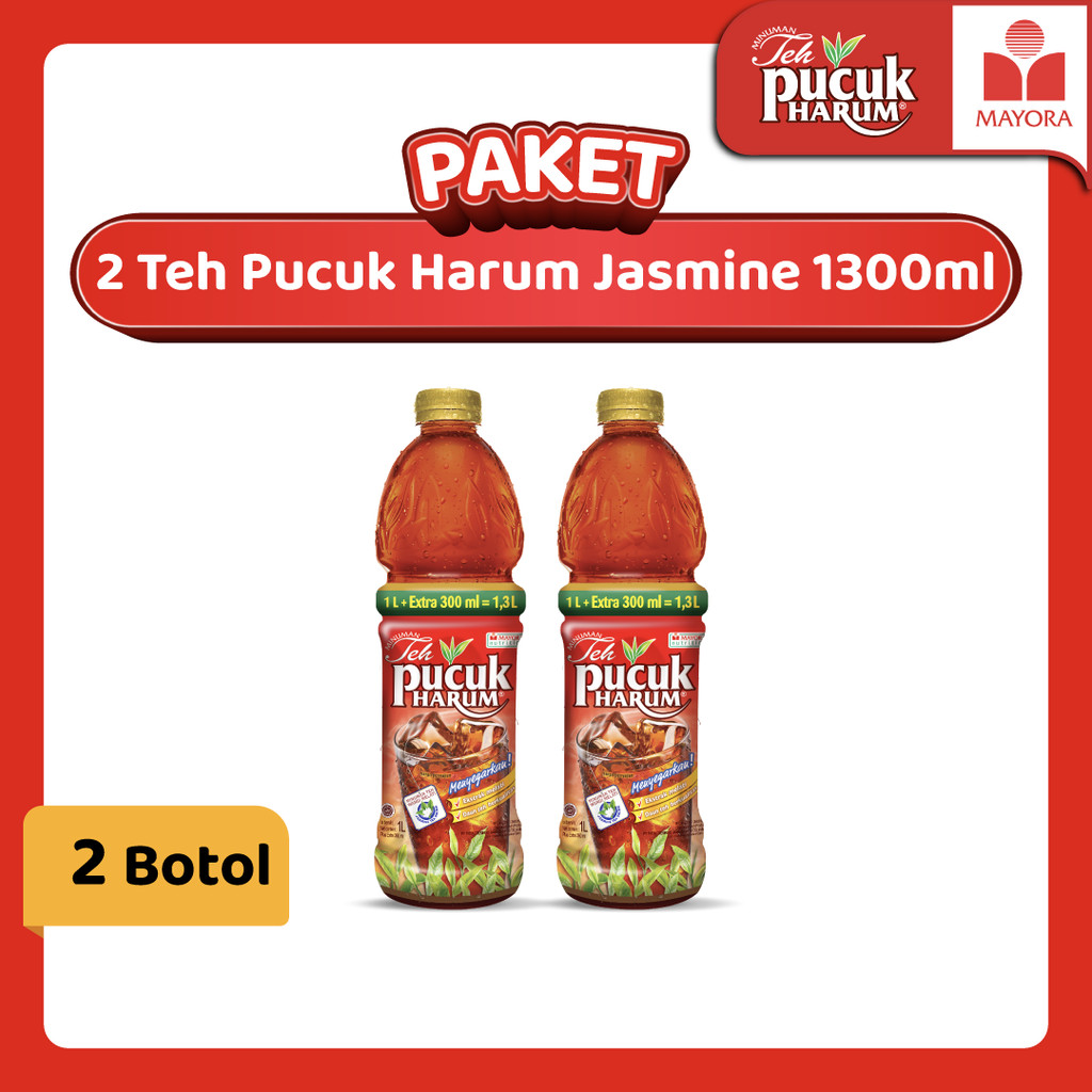 

Paket 2 Teh Pucuk Harum Jasmine 1300 ml