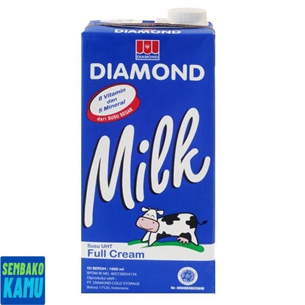 

Diamond Milk Uht Full Cream 1 Liter - Susu