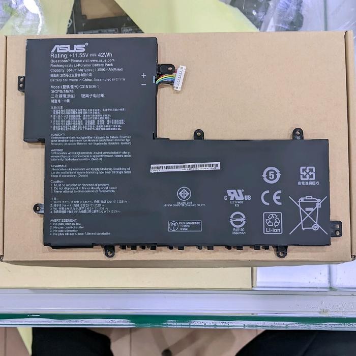 ORIGINAL Baterai Asus CromeBook Flip C214 C214MA C214MA-BU0038 C204MA C31N1836