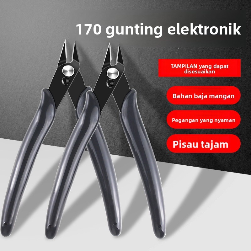 

Gunting Kawat Elektronik Industri BLW - Baja Mangan Super Tajam, Pegangan PVC Ergonomis, Anti Karat, untuk Potong Kabel/Tembaga/Diy
