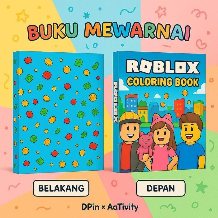 

DpinxAaTivityBuku Gambar Mewarnai [ ROBLOX ] Anak Karakter Lucu – Edukasi & Hiburan Kreatif | Buku Aktivitas Belajar Menggambar untuk PAUD TK SD - A4