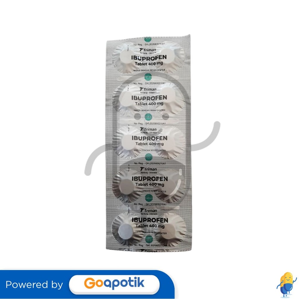 Ibuprofen Triman 400 Mg Strip 10 Tablet
