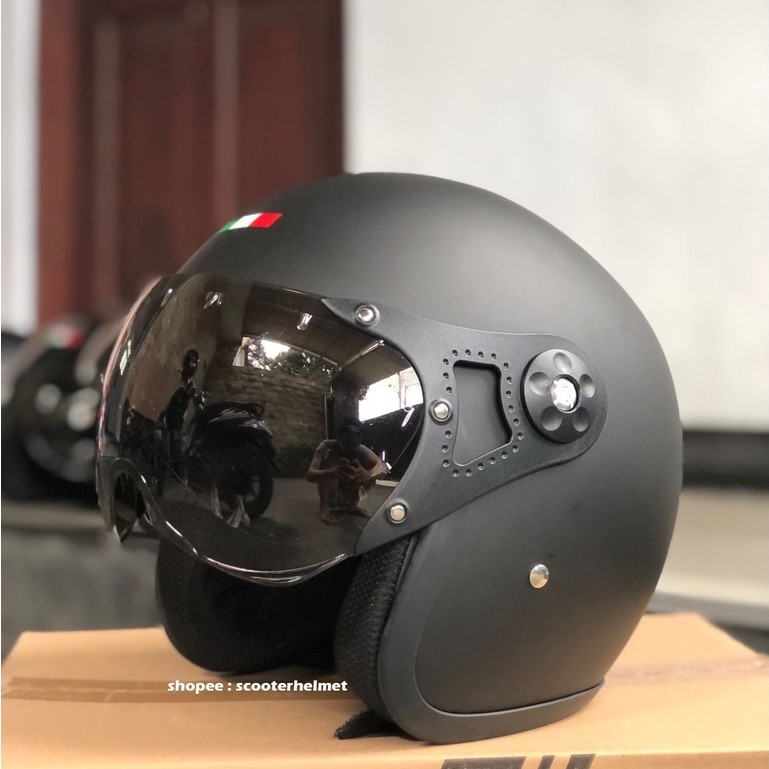 Helm Vespa Pilot Italy Original